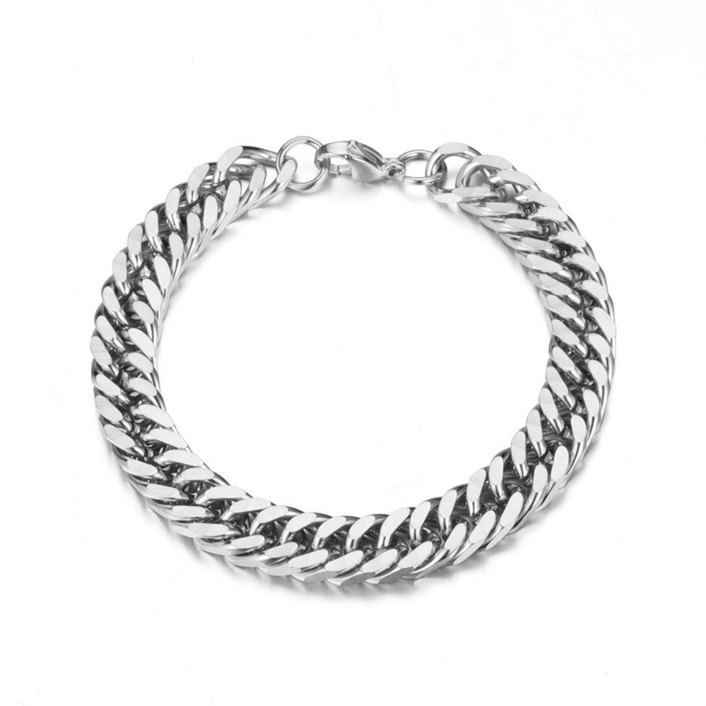 Wholesale Stainless Steel Simple Lobster Clasp Bracelet